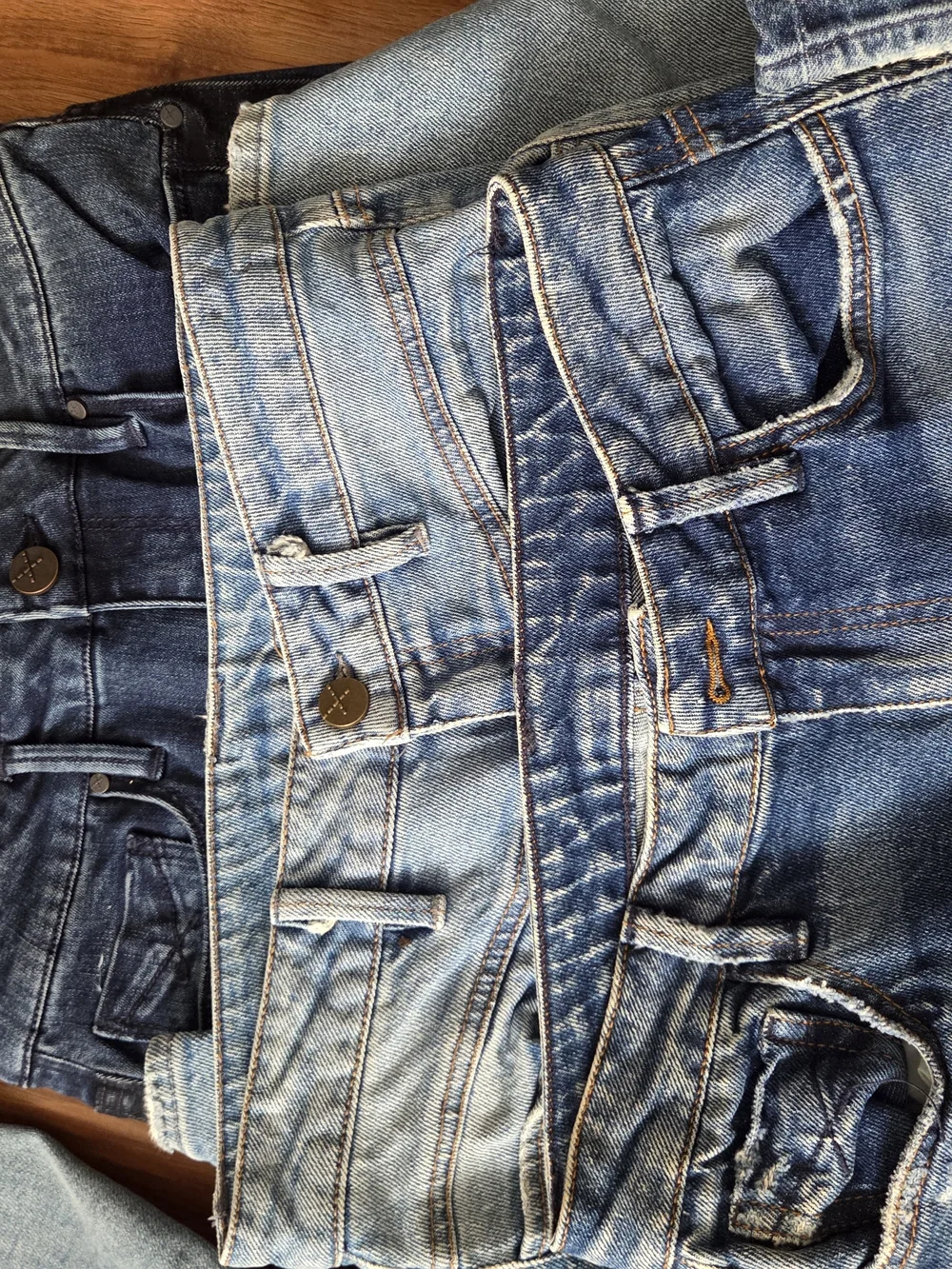 Lot of 9 Unpublished Sample Jeans Women's Denim Factory Samples Size Unknown